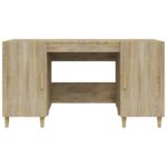 Bureau Chêne sonoma 140x50x75 cm Bois d'ingénierie – Image 5