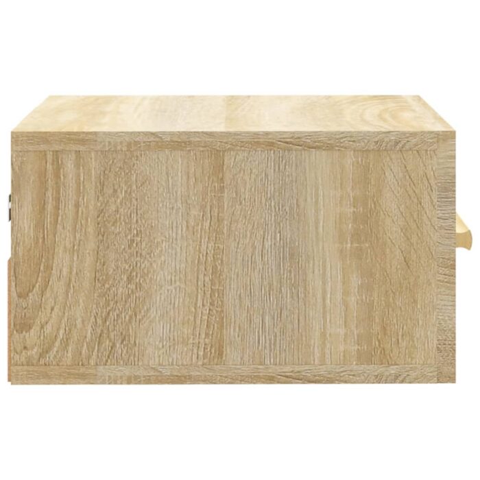 Table de chevet murale chêne sonoma 35x35x20 cm – Image 5