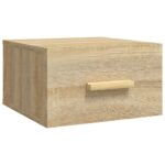 Tables de chevet murales 2 pcs chêne sonoma 35x35x20 cm – Image 4