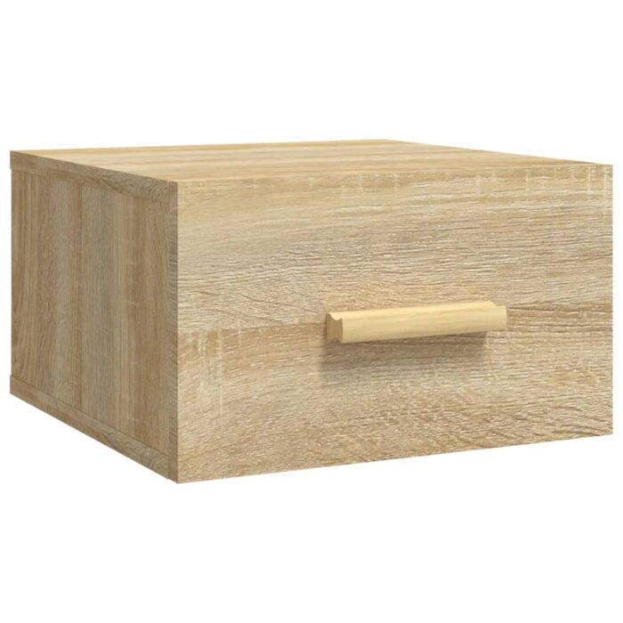 Tables de chevet murales 2 pcs chêne sonoma 35x35x20 cm – Image 4