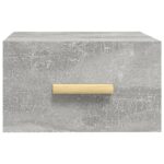 Tables de chevet murales 2 pcs gris béton 35x35x20 cm – Image 5