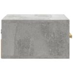 Tables de chevet murales 2 pcs gris béton 35x35x20 cm – Image 6