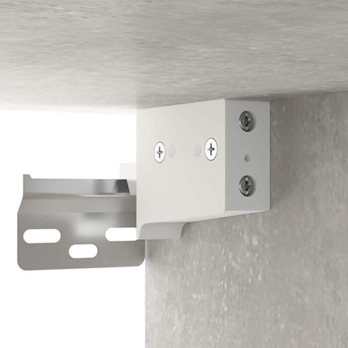 Tables de chevet murales 2 pcs gris béton 35x35x20 cm – Image 7