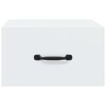 Tables de chevet murales 2 pcs blanc 35x35x20 cm – Image 3