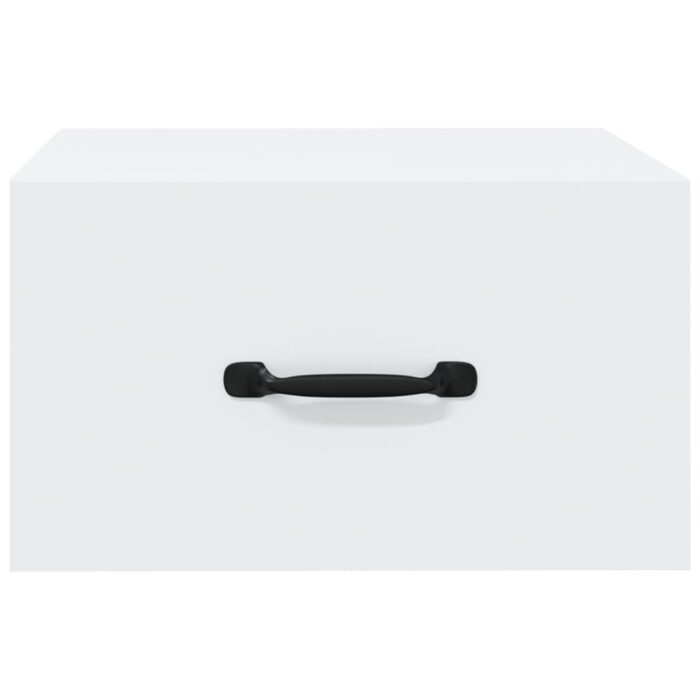 Tables de chevet murales 2 pcs blanc 35x35x20 cm – Image 3