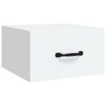 Tables de chevet murales 2 pcs blanc 35x35x20 cm – Image 4