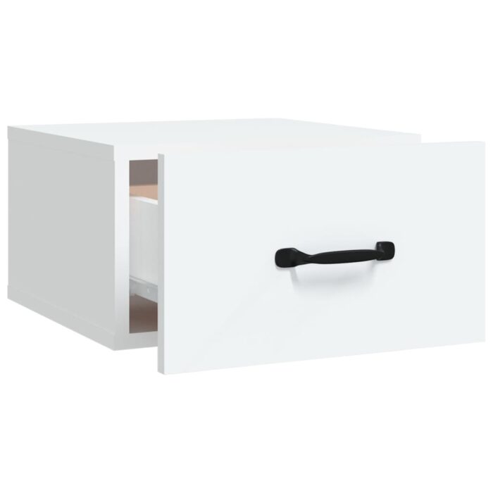 Tables de chevet murales 2 pcs blanc 35x35x20 cm – Image 5