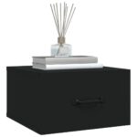 Tables de chevet murales 2 pcs Noir 35x35x20 cm – Image 2