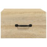 Tables de chevet murales 2 pcs Chêne sonoma 35x35x20 cm – Image 3
