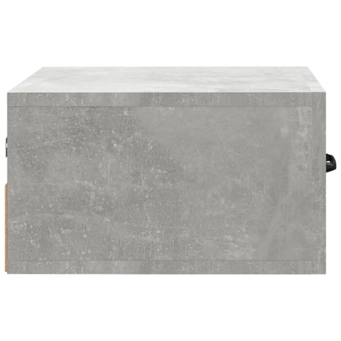 Table de chevet murale Gris béton 35x35x20 cm – Image 5