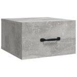 Tables de chevet murales 2 pcs Gris béton 35x35x20 cm – Image 3