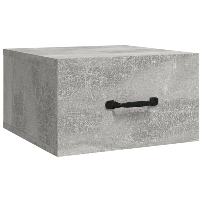 Tables de chevet murales 2 pcs Gris béton 35x35x20 cm – Image 3