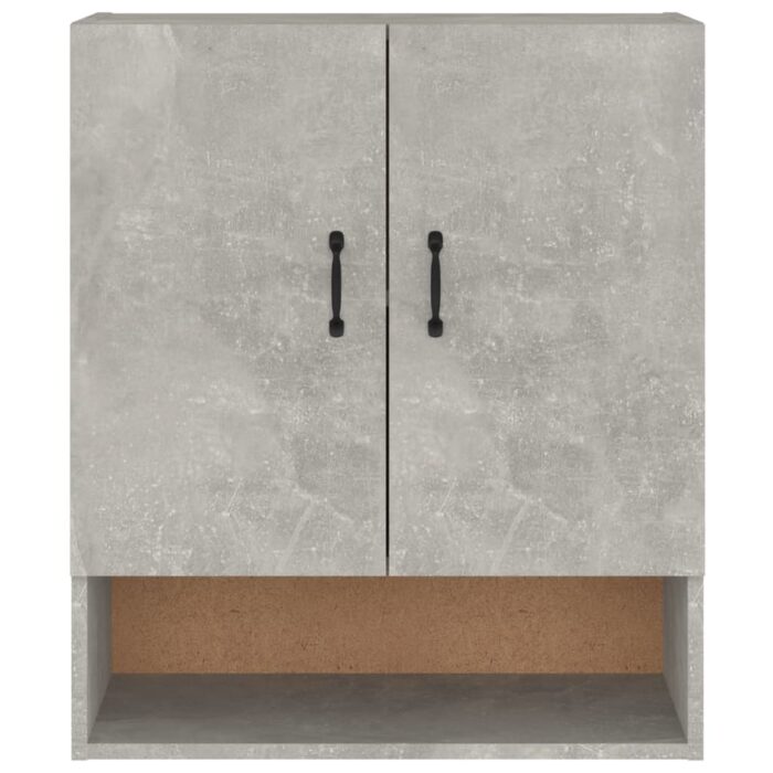 Armoire murale Gris béton 60x31x70 cm Bois d'ingénierie – Image 3