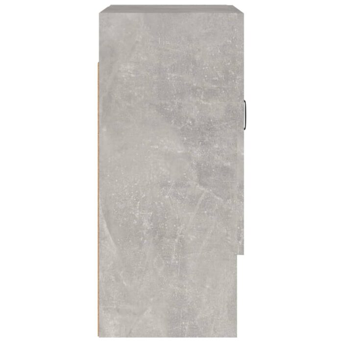 Armoire murale Gris béton 60x31x70 cm Bois d'ingénierie – Image 4