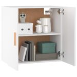 Armoire murale Blanc 60x30x60 cm Bois d'ingénierie – Image 2