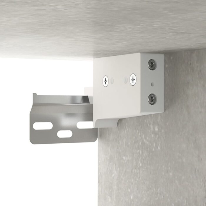 Armoire murale Gris béton 60x30x60 cm Bois d'ingénierie – Image 5