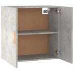 Armoire murale Gris béton 60x30x60 cm Bois d'ingénierie – Image 6