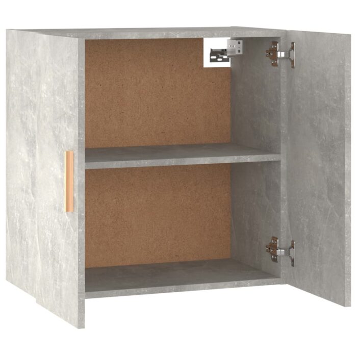 Armoire murale Gris béton 60x30x60 cm Bois d'ingénierie – Image 6