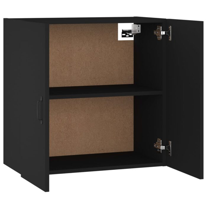 Armoire murale Noir 60x31x60 cm Bois d'ingénierie – Image 3
