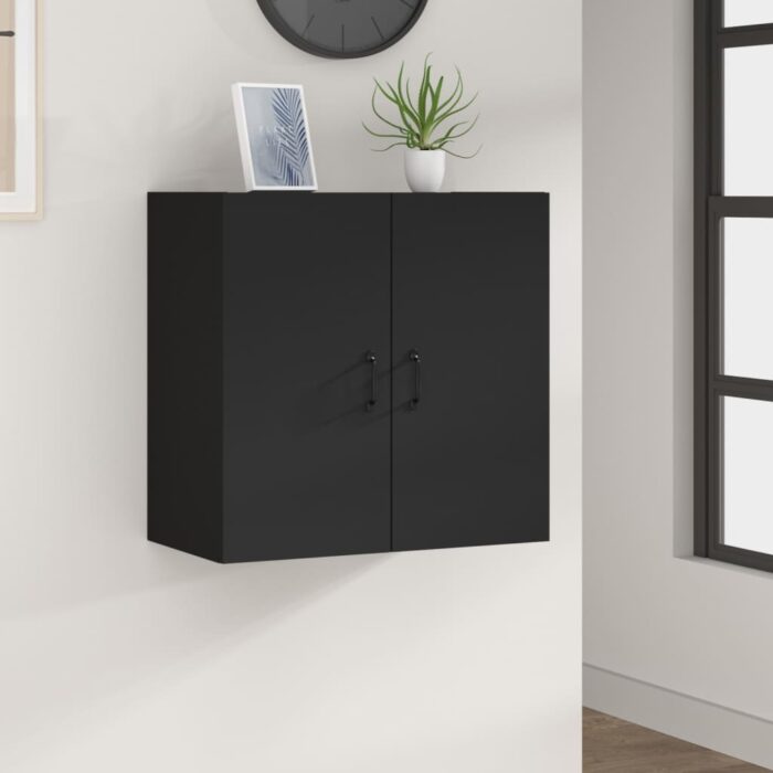 VXL8720287083580_m_en_hd_1.jpg Armoire murale Noir 60x31x60 cm Bois d'ingénierie – Image 1