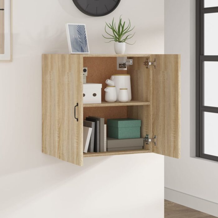Armoire murale Chêne sonoma 60x31x60 cm Bois d'ingénierie – Image 6
