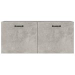 Armoire murale gris béton 80x36,5x35 cm bois d'ingénierie – Image 3