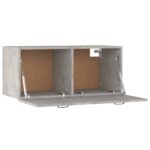 Armoire murale gris béton 80x36,5x35 cm bois d'ingénierie – Image 4