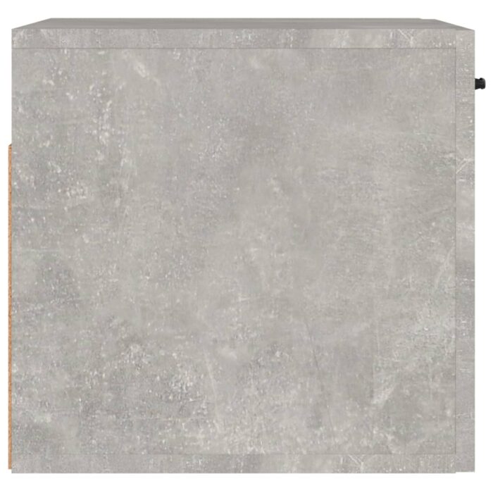 Armoire murale gris béton 80x36,5x35 cm bois d'ingénierie – Image 5