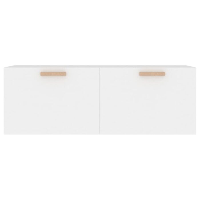 Armoire murale Blanc 100x36,5x35 cm Bois d'ingénierie – Image 3