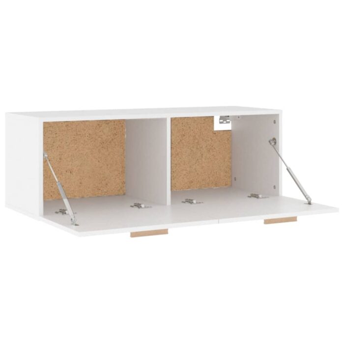 Armoire murale Blanc 100x36,5x35 cm Bois d'ingénierie – Image 5
