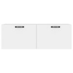 Armoire murale Blanc 100x36,5x35 cm Bois d'ingénierie – Image 3