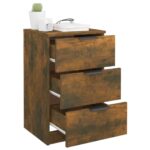 Tables de chevet 2 pcs Chêne fumé 40x36x65 cm – Image 3