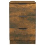 Tables de chevet 2 pcs Chêne fumé 40x36x65 cm – Image 5