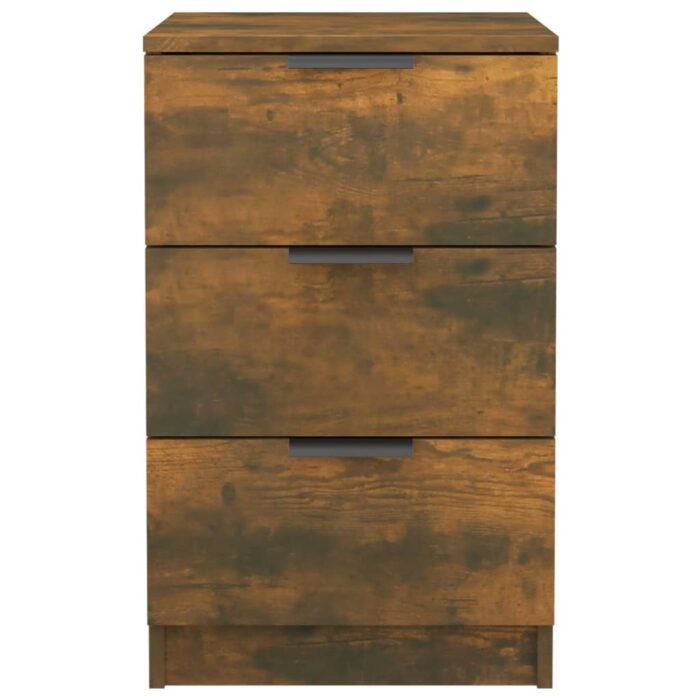 Tables de chevet 2 pcs Chêne fumé 40x36x65 cm – Image 5