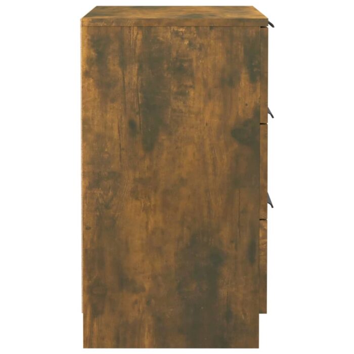 Tables de chevet 2 pcs Chêne fumé 40x36x65 cm – Image 6
