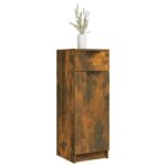 Armoire de bain Chêne fumé 32x34x90 cm Bois d'ingénierie – Image 2
