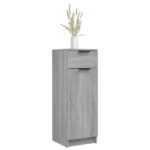 Armoire de bain Sonoma gris 32x34x90 cm Bois d'ingénierie – Image 2