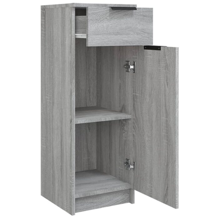 Armoire de bain Sonoma gris 32x34x90 cm Bois d'ingénierie – Image 6