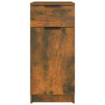 Armoire de bureau Chêne fumé 33,5x50x75 cm Bois d'ingénierie – Image 5