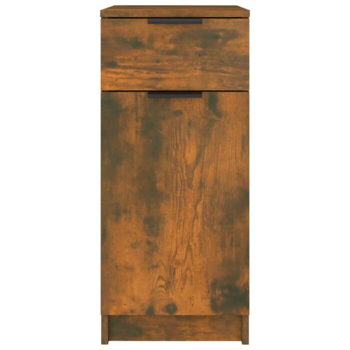 Armoire de bureau Chêne fumé 33,5x50x75 cm Bois d'ingénierie – Image 5