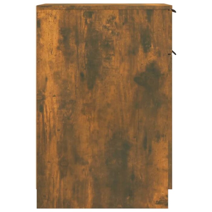 Armoire de bureau Chêne fumé 33,5x50x75 cm Bois d'ingénierie – Image 6