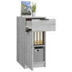 Armoire de bureau Sonoma gris 33,5x50x75 cm Bois d'ingénierie – Image 3