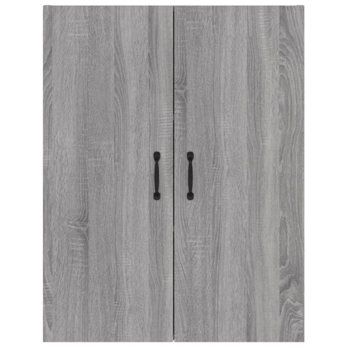 Armoire suspendue Sonoma gris 69,5x34x90 cm Bois d'ingénierie – Image 4