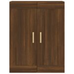 Armoire murale chêne marron 69,5x32,5x90 cm bois ingénierie – Image 3