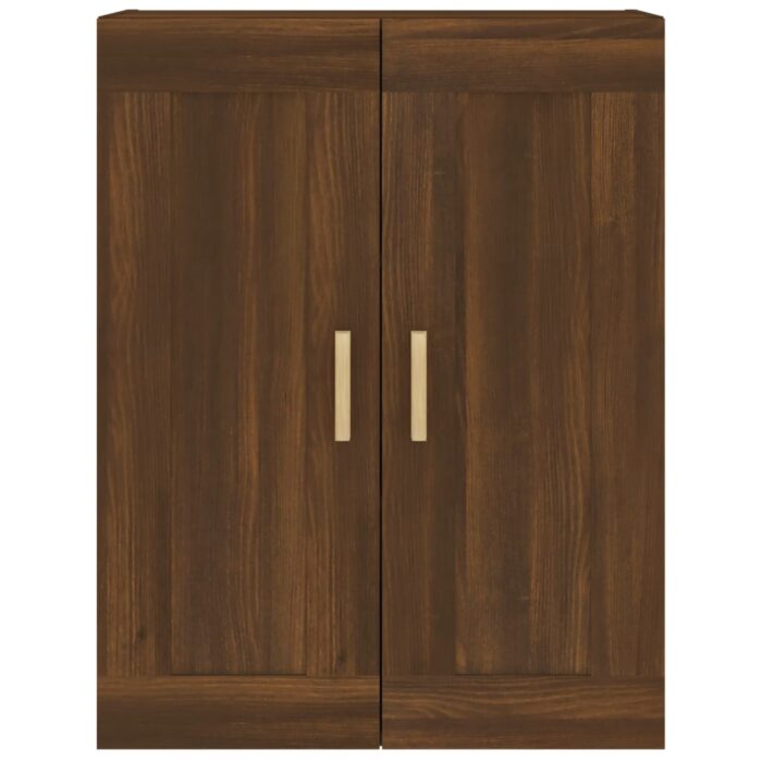Armoire murale chêne marron 69,5x32,5x90 cm bois ingénierie – Image 3