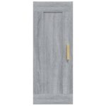 Armoire murale Sonoma gris 35x34x90 cm Bois d'ingénierie – Image 3