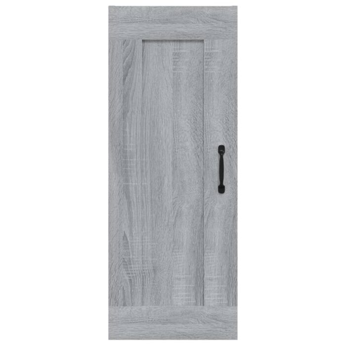Armoire suspendue Sonoma gris 35x34x90 cm Bois d'ingénierie – Image 3