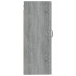 Armoire suspendue Sonoma gris 35x34x90 cm Bois d'ingénierie – Image 4