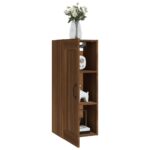 Armoire suspendue Chêne marron 35x34x90 cm Bois d'ingénierie – Image 2