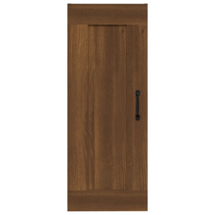 Armoire suspendue Chêne marron 35x34x90 cm Bois d'ingénierie – Image 3